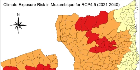Vulnerability map of Mozambique