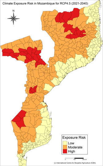 Vulnerability map of Mozambique