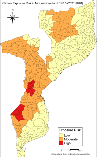 Vulnerability map of Mozambique