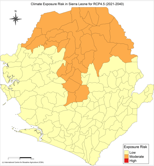 Vulnerability map of Sierra Leone