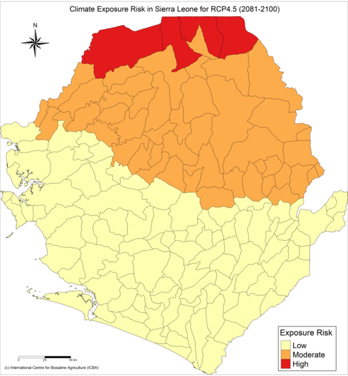 Vulnerability map of Sierra Leone