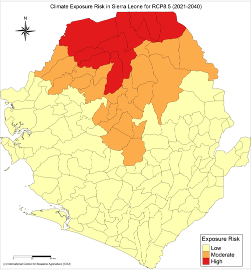 Vulnerability map of Sierra Leone